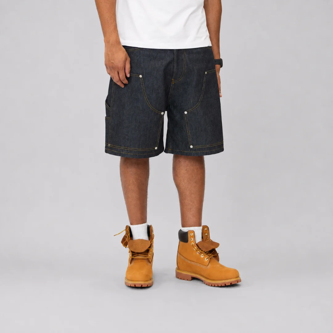 the raw denim carpenta' shorts - Image 4