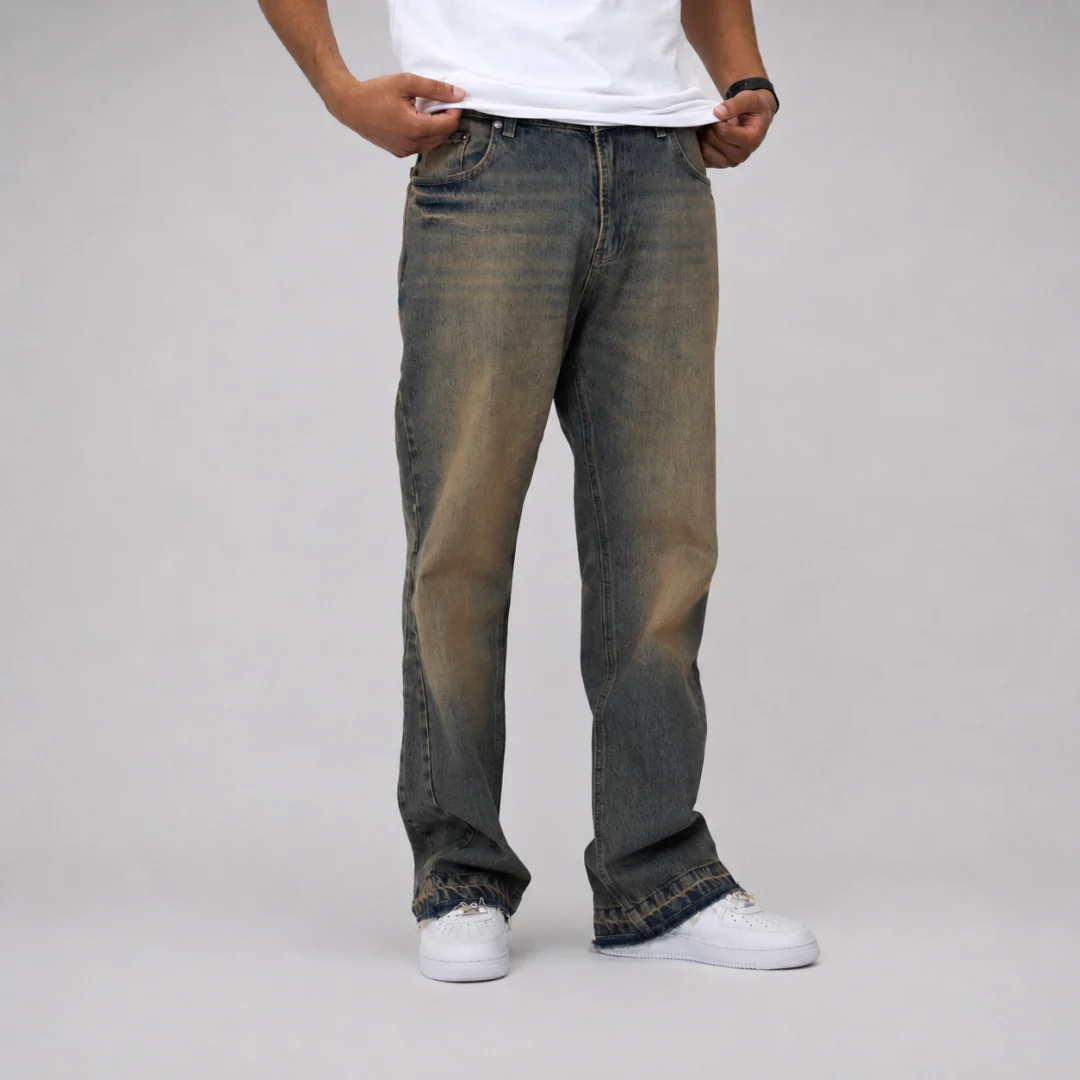 the flared jeans - blue (mocha wash) - Image 4