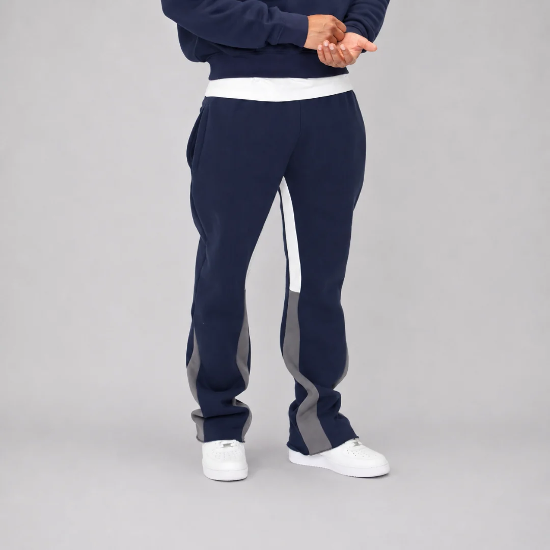 the flared jogga' - navy - Image 4