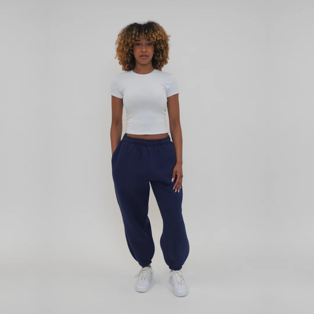 the baggy cuffed jogga' - navy - Image 6