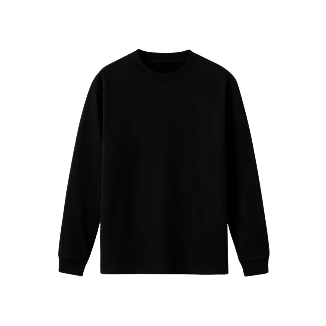 the perfect long sleeve tee - black - Image 2