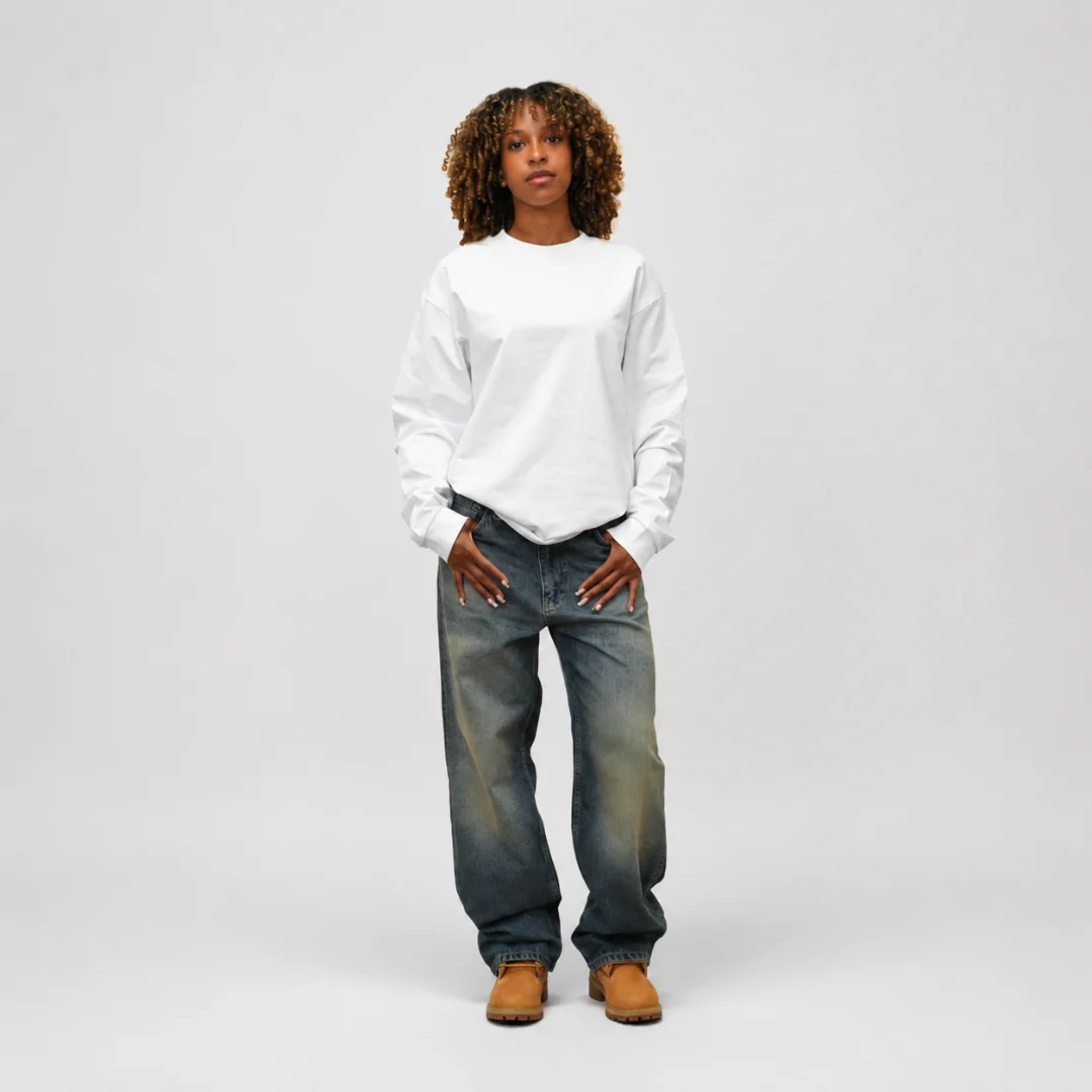 the perfect long sleeve tee - white - Image 4
