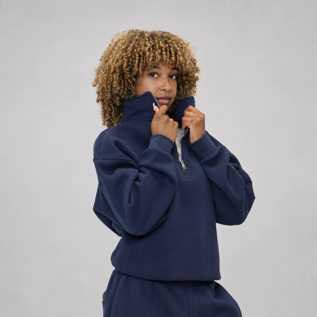 the quarter zippa' - navy - Image 6