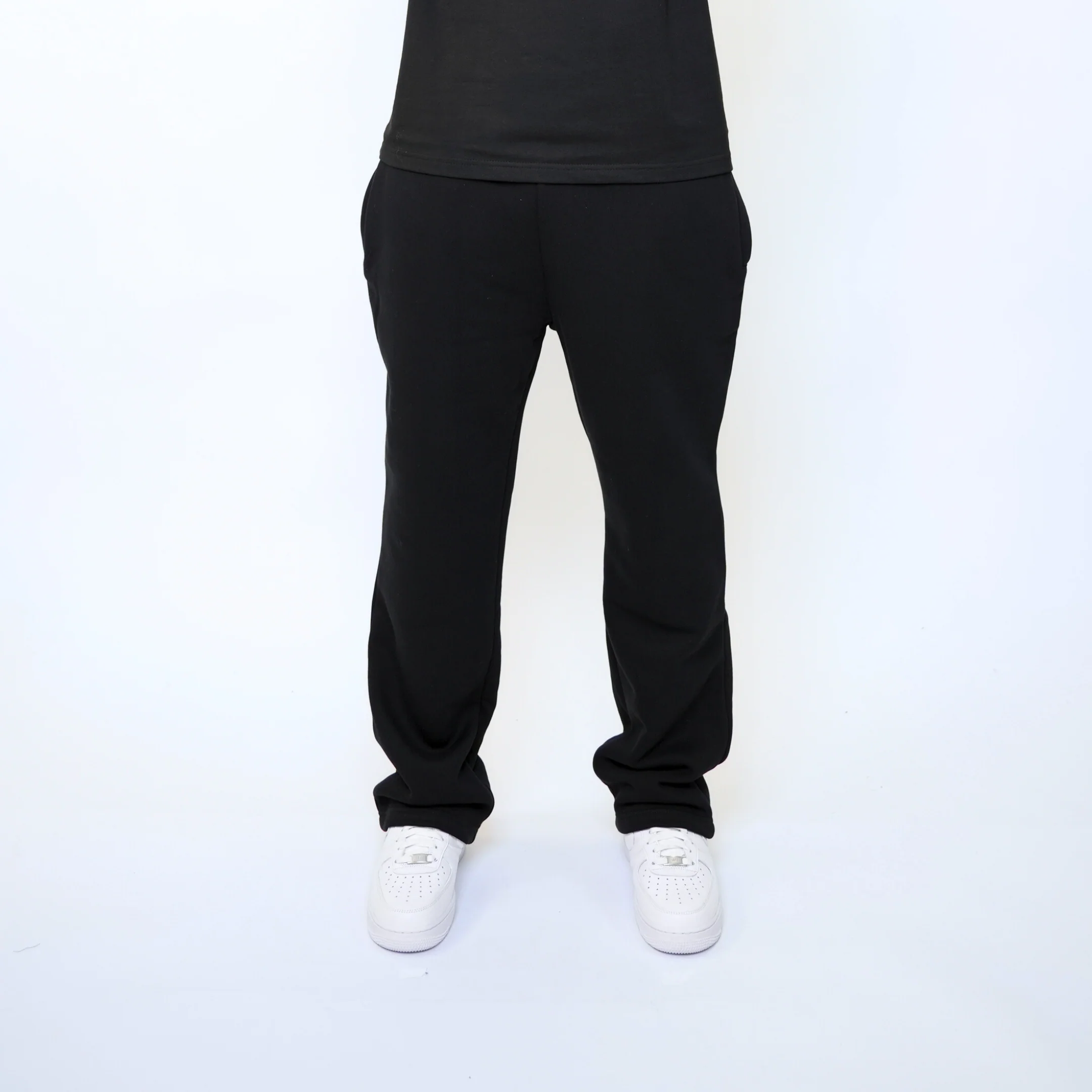 the soft-knit straight leg jogga' - black - Image 4