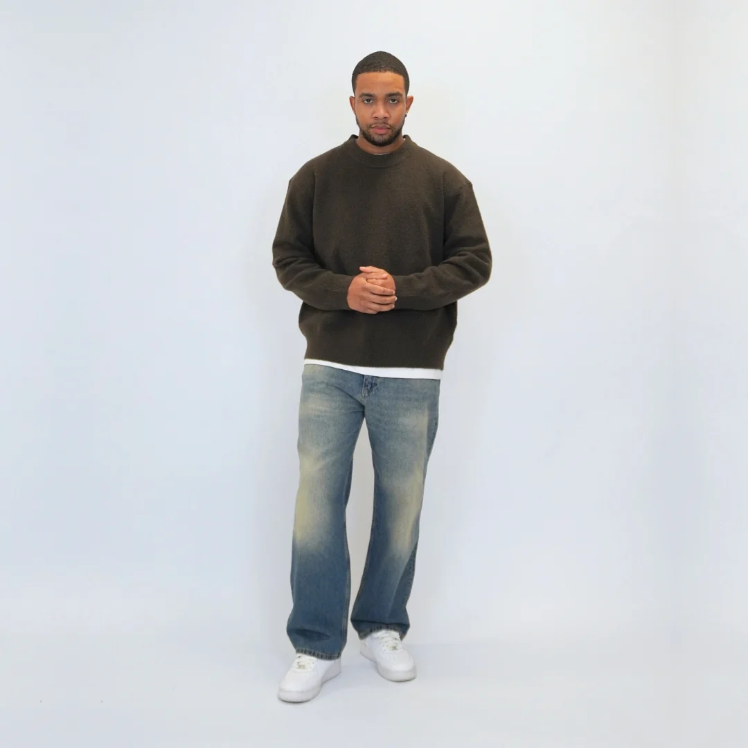 the soft-knit sweata' - brown - Image 7