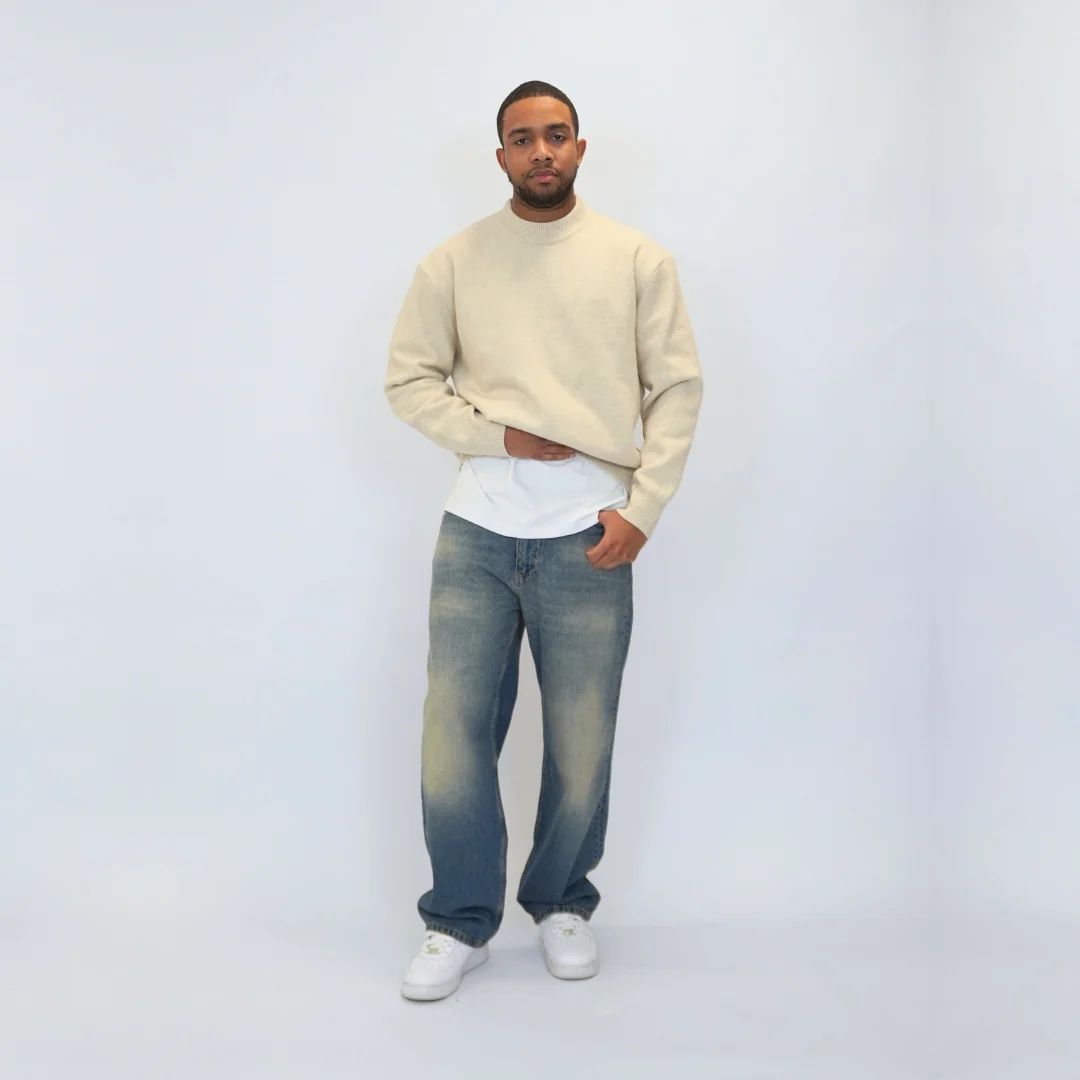 the soft-knit sweata' - creme - Image 7
