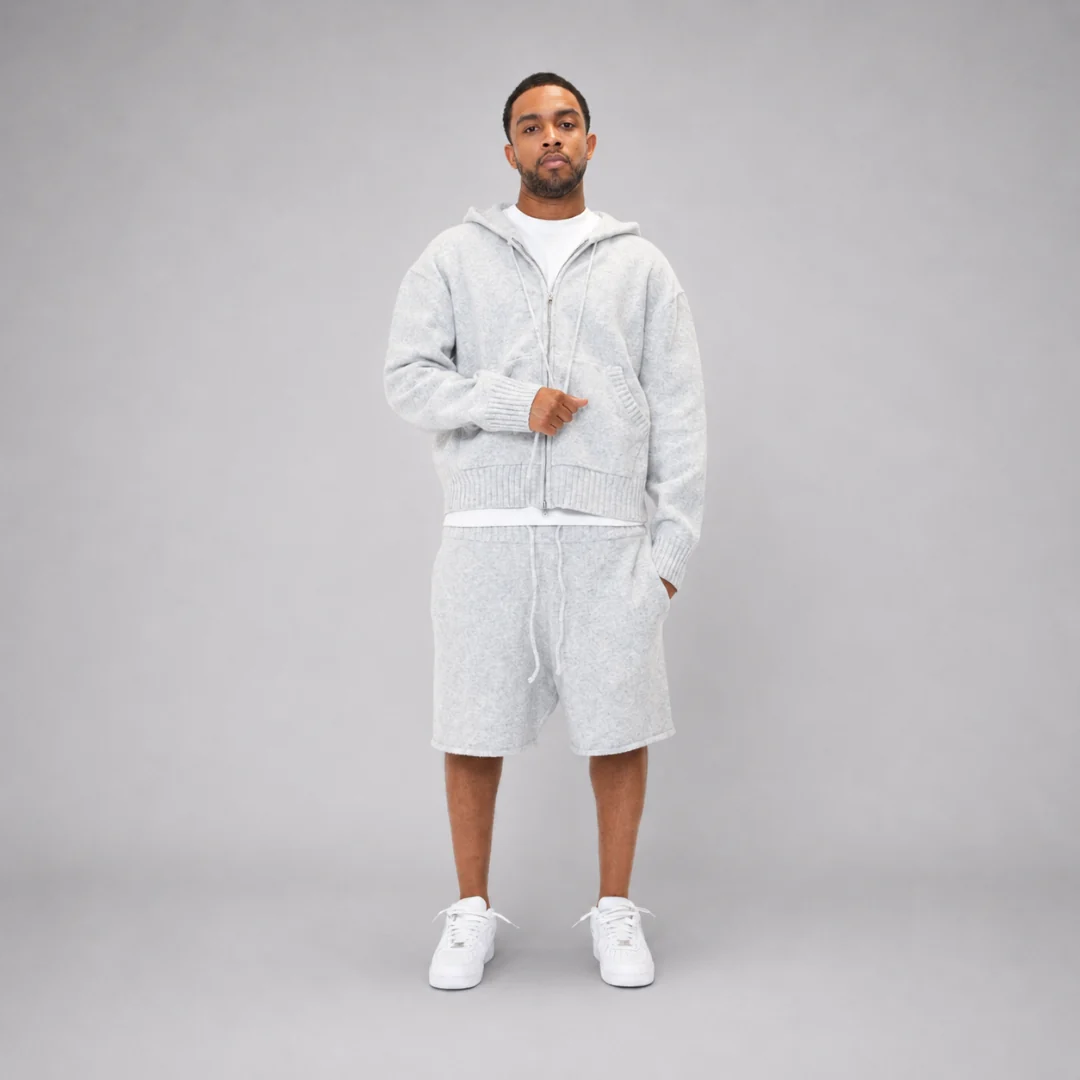 the soft-knit short - grey - Image 3