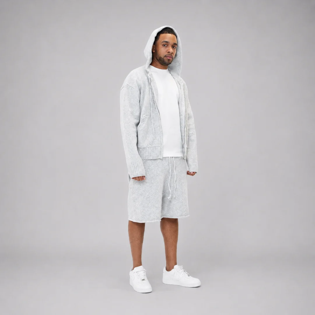 the soft-knit short - grey - Image 6