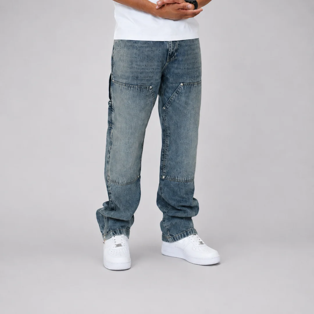 the straight leg carpenta’ jeans - blue - Image 4