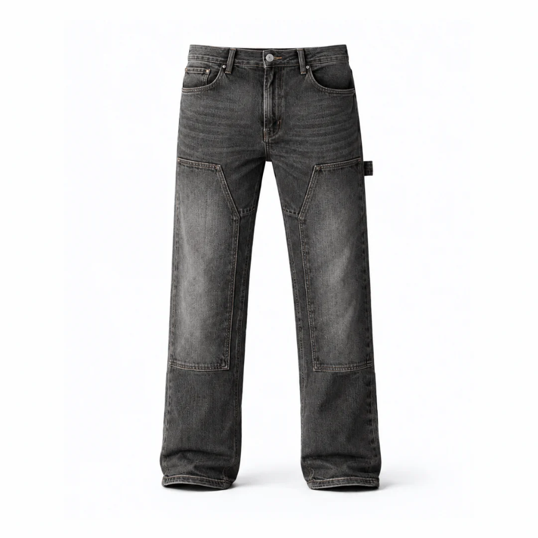 the straight leg carpenta’ jeans - grey - Image 2