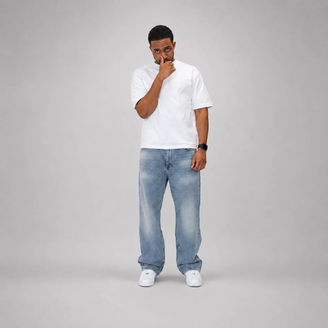 the straight leg jeans - light blue - Image 3