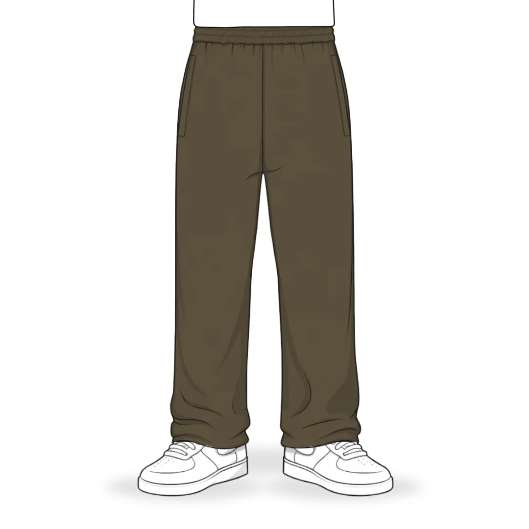 the straight leg jogga' - mocha